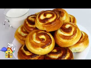 Сдобные домашние БУЛОЧКИ с начинкой! Очень просто и вкусно!