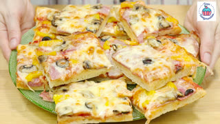 Пицца "Семейная": на пышном тесте и на весь противень, как раньше!