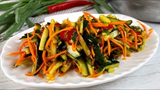 САЛАТ, который сколько не готовь МАЛО! ОГУРЦЫ по-корейски! Быстрый рецепт!