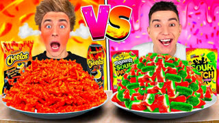a4 - ОСТРАЯ vs СЛАДКАЯ vs КИСЛАЯ ЕДА Челлендж !